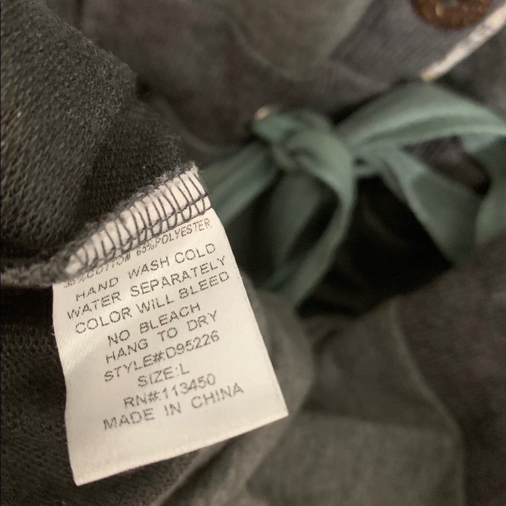 Lulumari Gray Hoodie Top Tunic Size Large - Picture 6 of 6